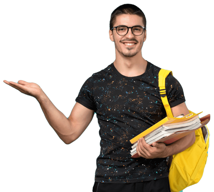 Student celebrating results